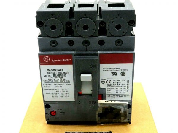 NEW GENERAL ELECTRIC SELA36AI0100 CIRCUIT BREAKER 100AMPS 600VOLTS 3 POLES - Image 3