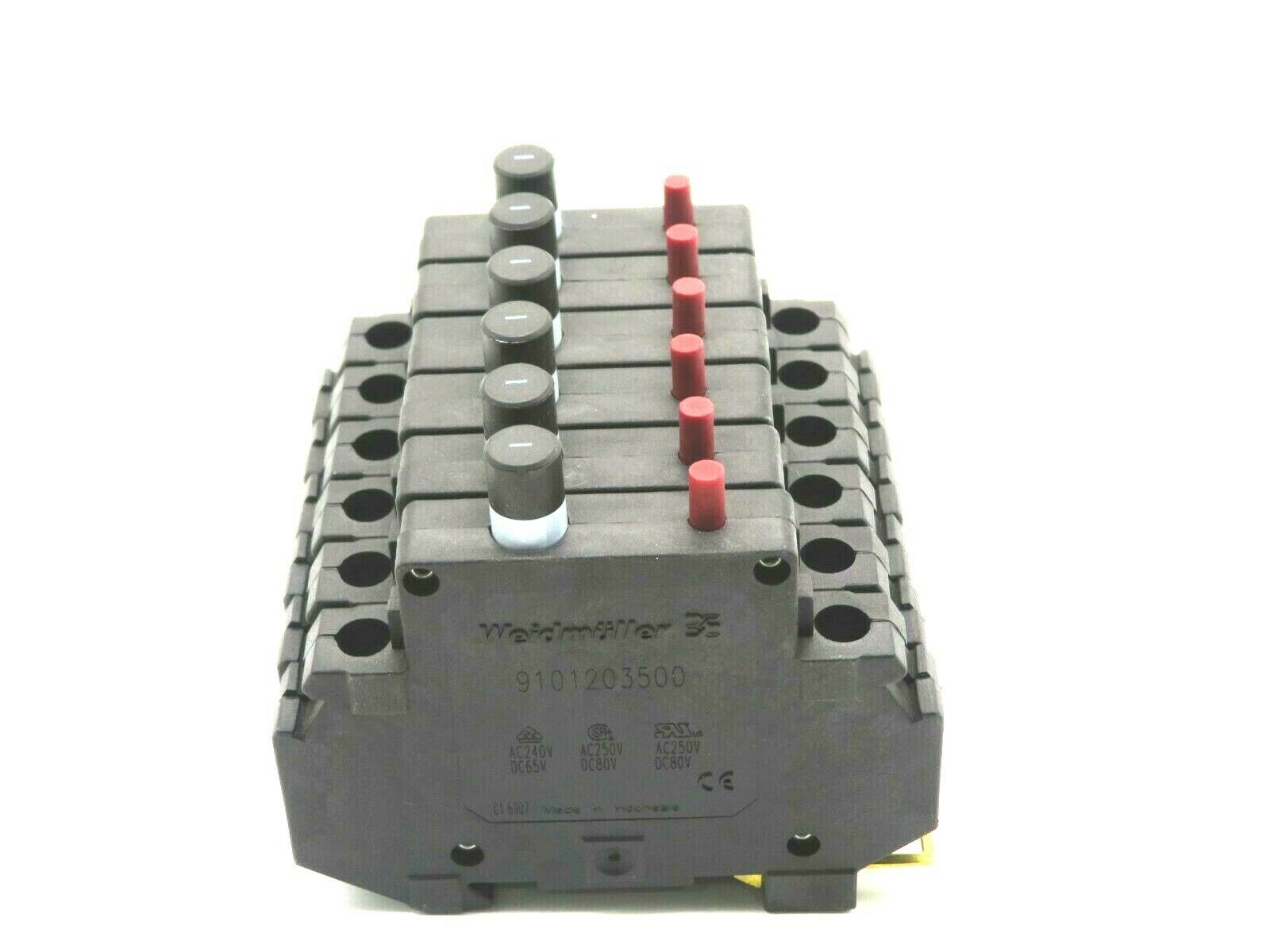 NEW LOT OF 6 WEIDMULLER 9101203500 CIRCUIT BREAKER - Image 4