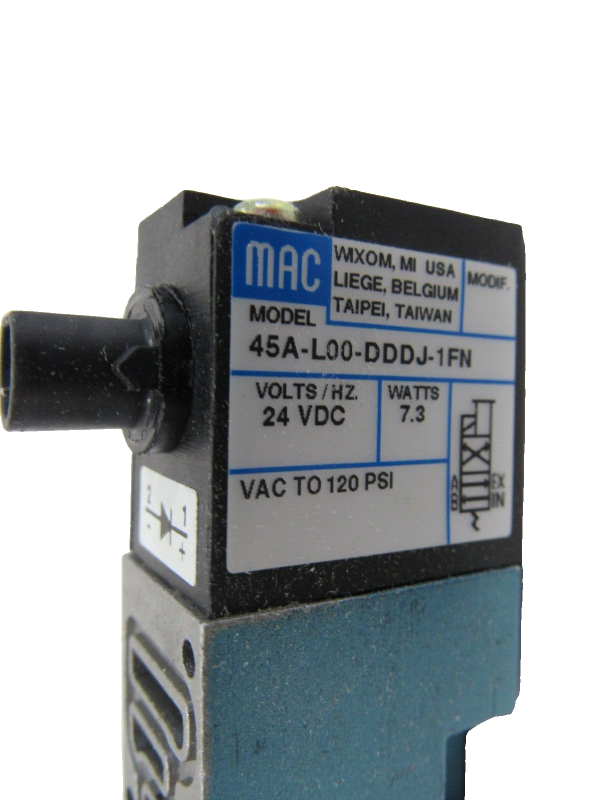 NEW MAC 45A-L00-DDDJ-1FN SOLENOID VALVE 45AL00DDDJ1FN - SB Industrial ...