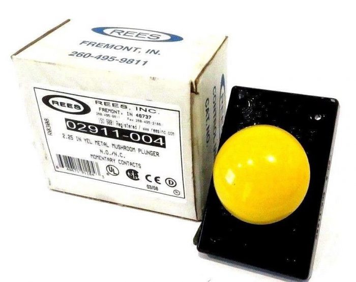 NEW REES 02911-004 MUSHROOM PLUNGER SWITCH 02911004