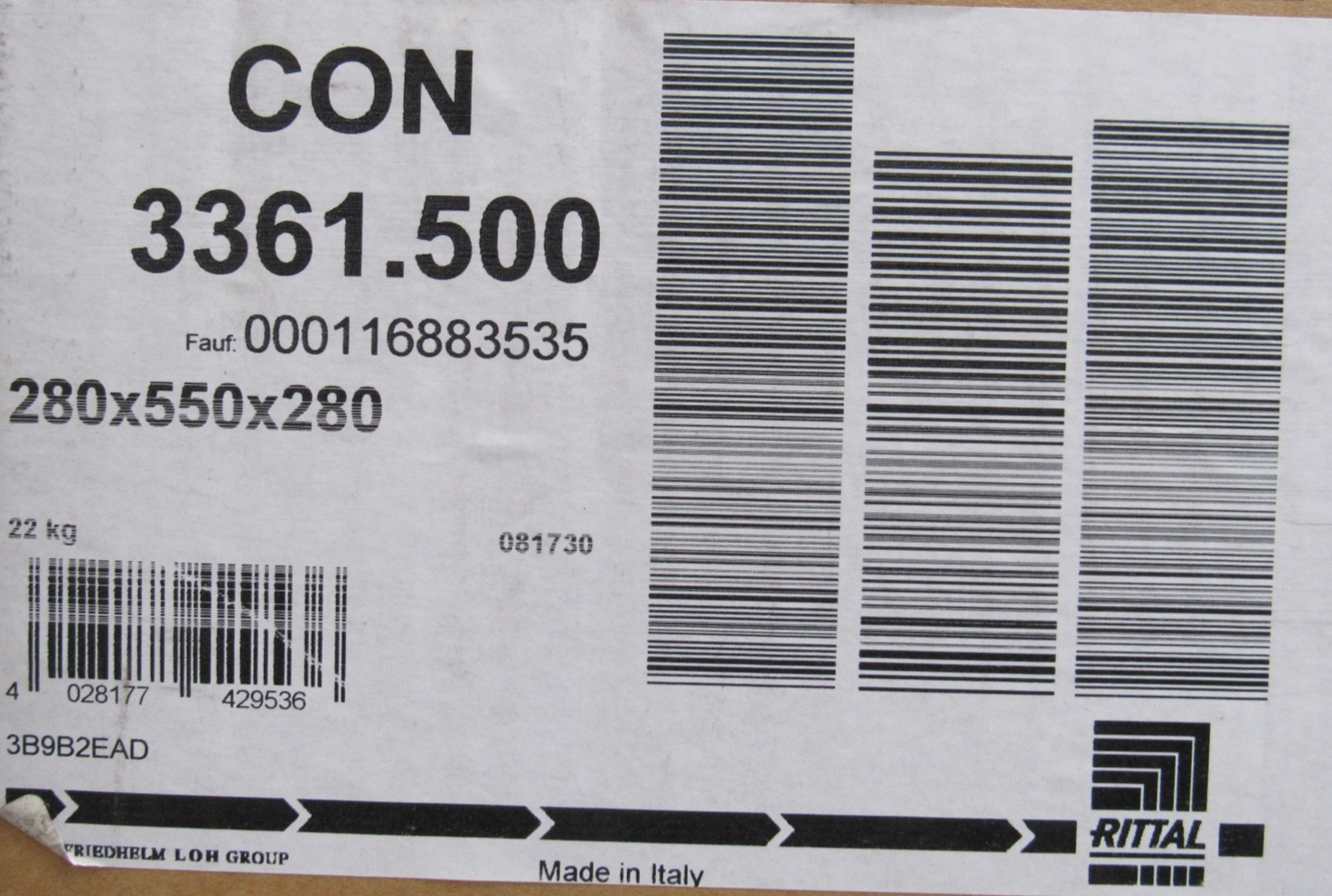 NEW RITTAL 3361.500 COOLING UNIT 230V 3361500 - SB Industrial Supply, Inc.