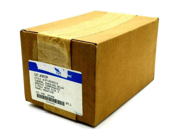 NEW SEALED EATON CUTLER-HAMMER BA33P THERMAL OVERLOAD RELAY 6710C92G19