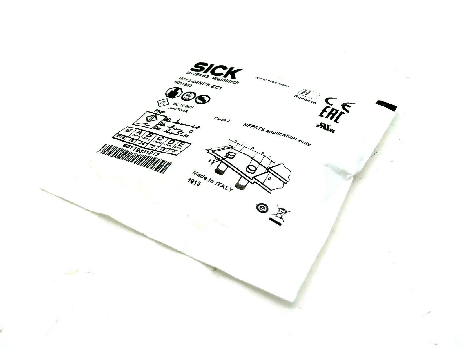 Sensore Induttivo Sick IM12-04NCP-ZC1 (7902930) - Nuovo Mai Usato, Imballo Originale - Foto 4