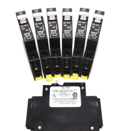 7 SCHNEIDER AUTOMATION IEC 60947-2  5A CIRCUIT BREAKER QL-1 IEC609472