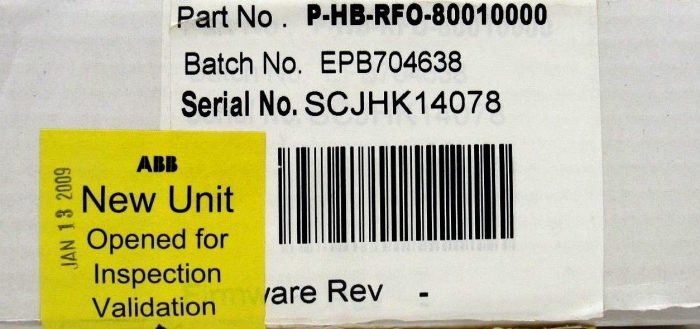 NEW ABB P-HB-RFO-80010000 HNET REPEATER MODULE PHBRFO80010000 - Image 3