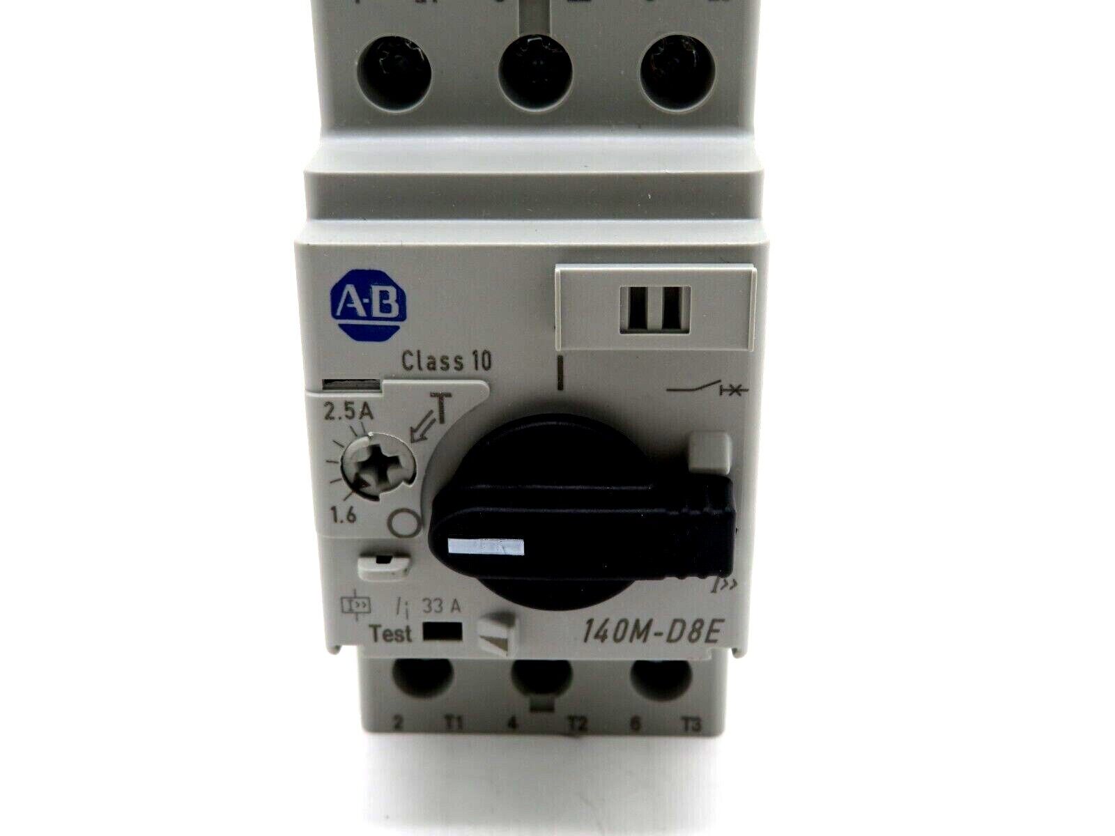 NEW ALLEN BRADLEY 140M-D8E-B25 CIRCUIT BREAKER SER.C 140MD8EB25 - Image 4