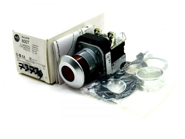 NEW ALLEN BRADLEY 800T-FXQH2RA1 2 POSITION PUSH BUTTON 12-130V 800TFXQH2RA1