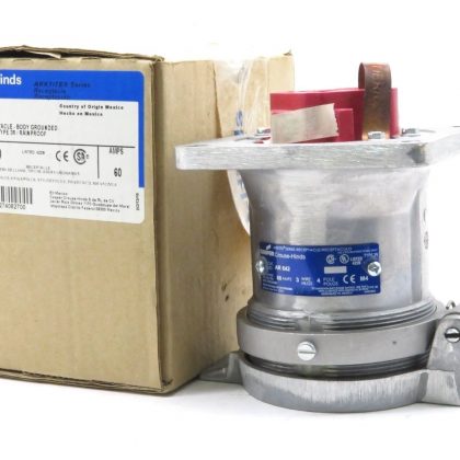 NEW CROUSE HINDS AR642 RECEPTACLE 60AMPS