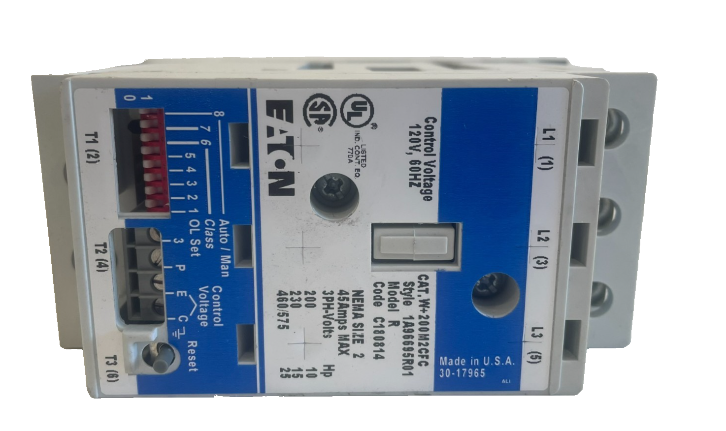 NEW EATON W+200M2CFC STARTER 120V 60HZ 1A96695R01 - Image 5