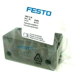 NEW FESTO VAD-1/4 VACUUM GENERATOR 9394 VAD14