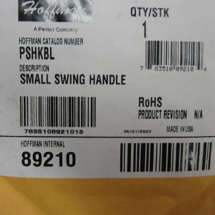 NEW HOFFMAN ENCLOSURES PSHKBL SMALL SWING HANDLE