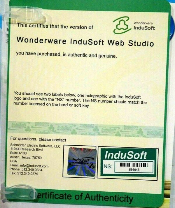 NEW INDUSOFT WEB STUDIO 8.1 IND-920NT-RT WONDERWARE WEB STUDIO IND920NTRT - Image 5