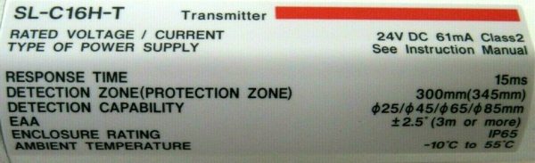 NEW KEYENCE SL-C16H LIGHT CURTAIN SET SL-C16H-R RECEIVER SL-C16H-T TRANSMITTER - Image 5