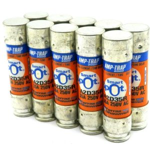 NEW LOT OF 10 FERRAZ SHAWMUT A2D35R FUSE 35A 250V