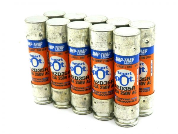 NEW LOT OF 10 FERRAZ SHAWMUT A2D35R FUSE 35A 250V
