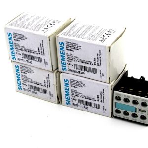 NEW LOT OF 4 SIEMENS 3RH1911-1FA40 AUXILLARY SWITCH BOX 3RH19111FA40