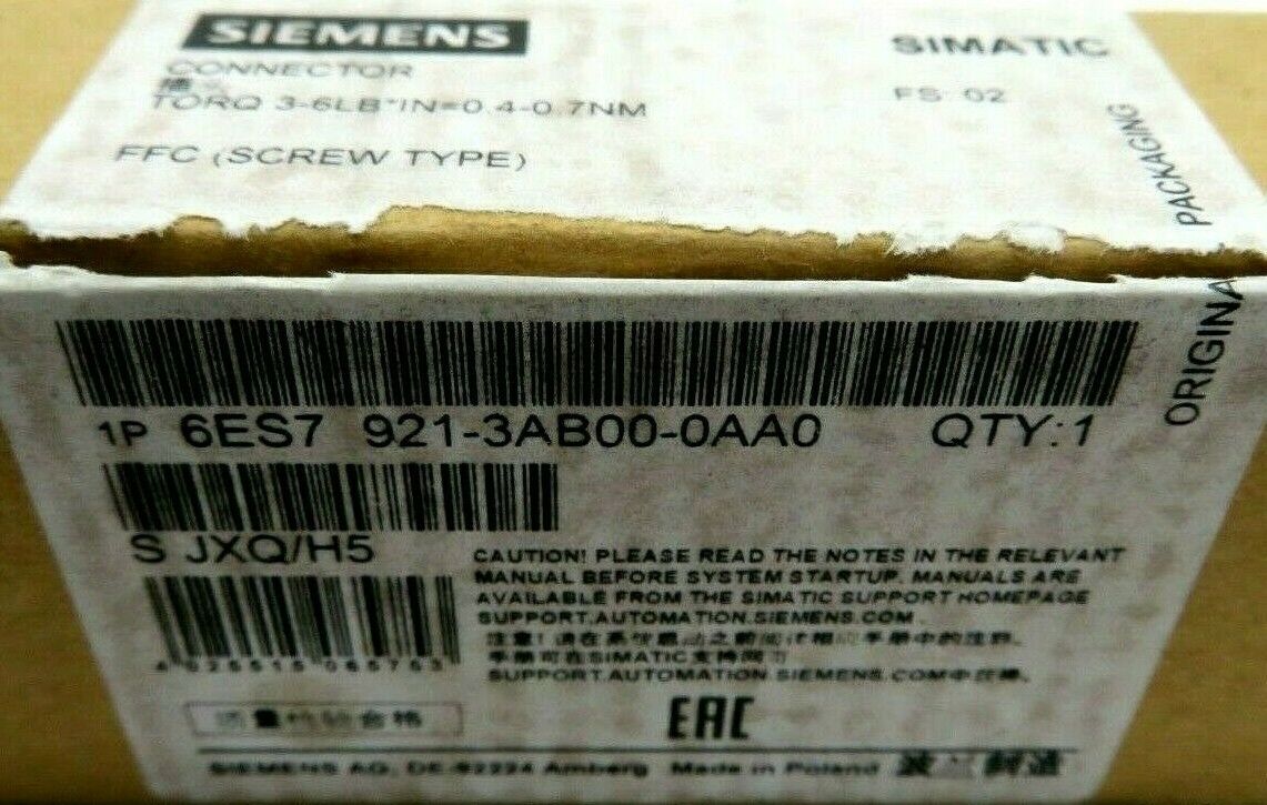 NEW LOT OF 7 SIEMENS 6ES7 921-3AB00-0AA0 FRONT CONNECTOR MODULE 6ES79213AB000AA0 - Image 5