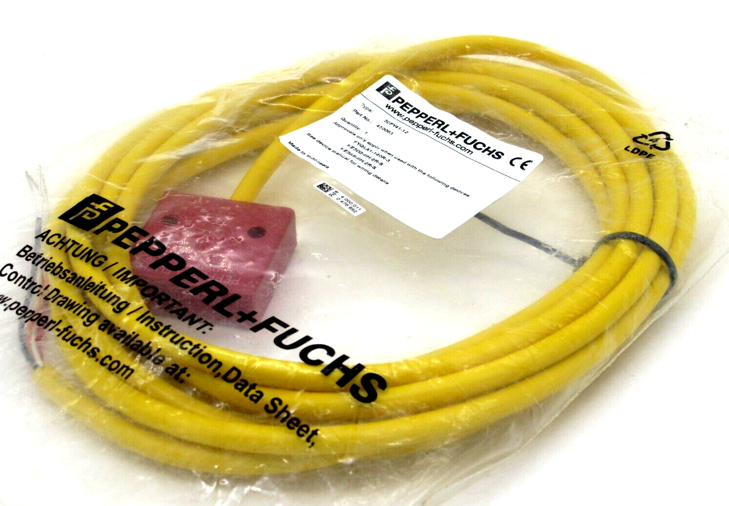 NEW PEPPERL+FUCHS 50FY41-12 PROXIMITY SWITCH 450065 50FY4112