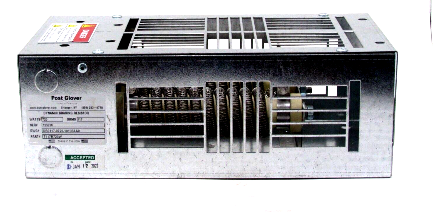 NEW POST GLOVER T117R720W DYNAMIC BRAKING RESISTOR - Image 5