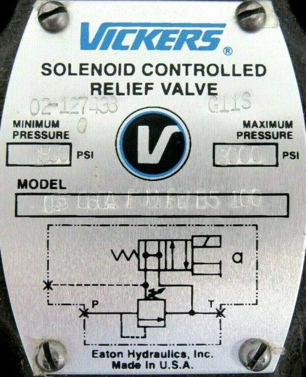 NEW VICKERS 02-127438 VALVE CG5-060A-F-M-FW-B5-100 02127438 DG4V3S0BLMFWB560 - Image 5