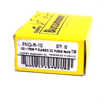 10 NEW BUSSMANN FNQ-R-10 FUSES FNQR10