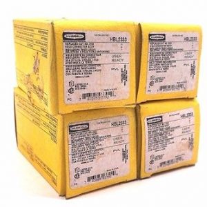 4 NEW HUBBELL HBL2333 CONNECTOR BODY
