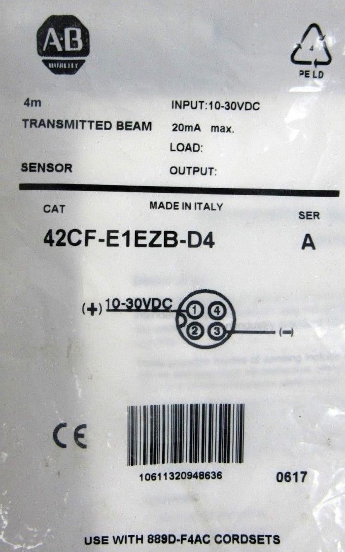 NEW ALLEN BRADLEY 42CF-E1EZB-D4 PROXIMITY SENSOR 42CFE1EZBD4 SERIES A - Image 4