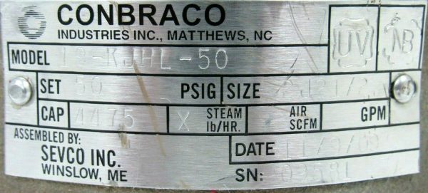 NEW CONBRACO 19-KJHL-50 RELIEF VALVE 19KJHL50 SIZE 2J21/2 - Image 4