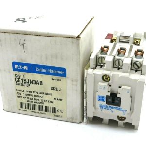 NEW CUTLER HAMMER CE15JN3AB CONTACTOR 3 POLE SIZE J SERIES B1