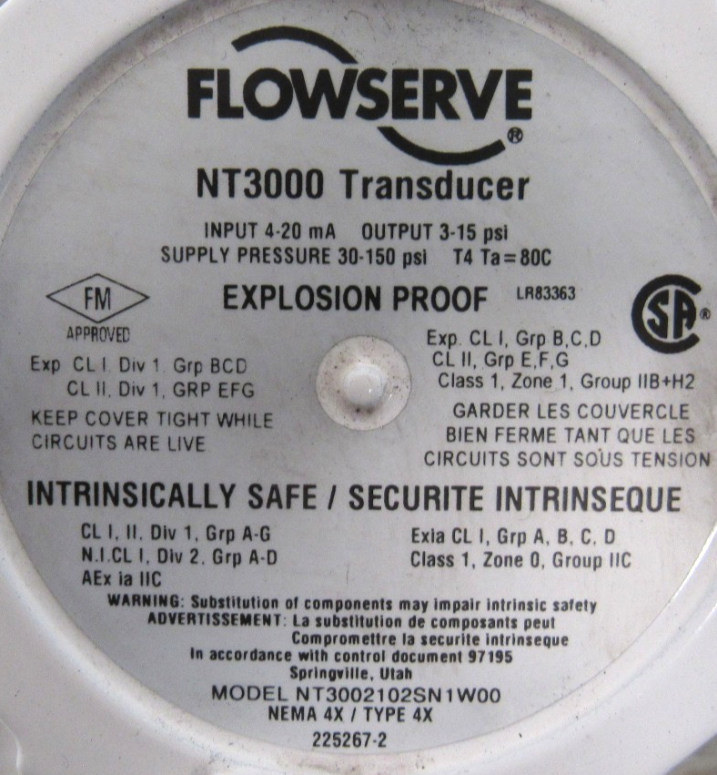 NEW FLOWSERVE SPP-817 CONTROL VALVE MK1 R5483V NT3000 SPP817 - Image 4