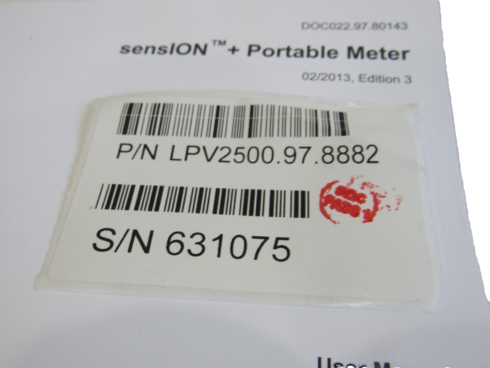 NEW HACH LPV2500.97.8882 PORTABLE METER LPV2500978882 - Image 5