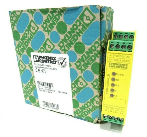NEW PHOENIX CONTACT PSR-SCP- 24DC/SDC4/2X1/B SAFETY RELAY 29 81 48 6