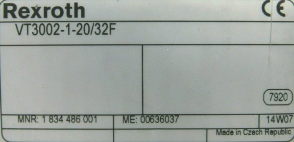 NEW REXROTH VT3002-1-20/32F CARD HOLDER VT300212032F - Image 5