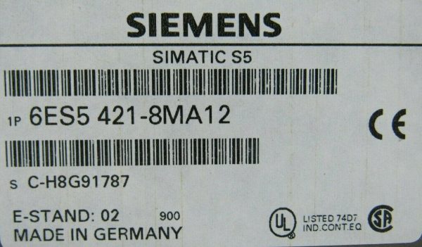NEW SIEMENS 6ES5-421-8MA12 INPUT MODULE 6ES54218MA12 - Image 5