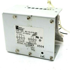 NEW SOLA 83-15-216-03 POWER SUPPLY INPUT 47-63HZ OUTPUT 15VDC/1.6A 831521603