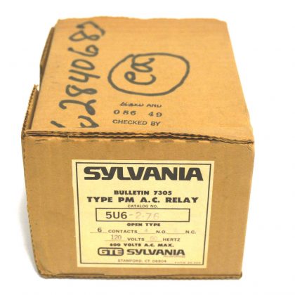 NEW SYLVANIA 5U6-2-76 RELAY MODULE 7305 TYPE PM 5U6276