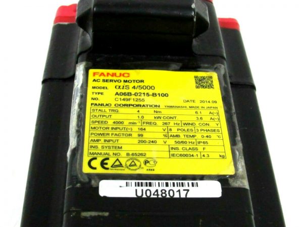 REFURBISHED FANUC A06B-0215-B100 SERVO MOTOR A860-2000-T301 A06B0215B100 - Image 3