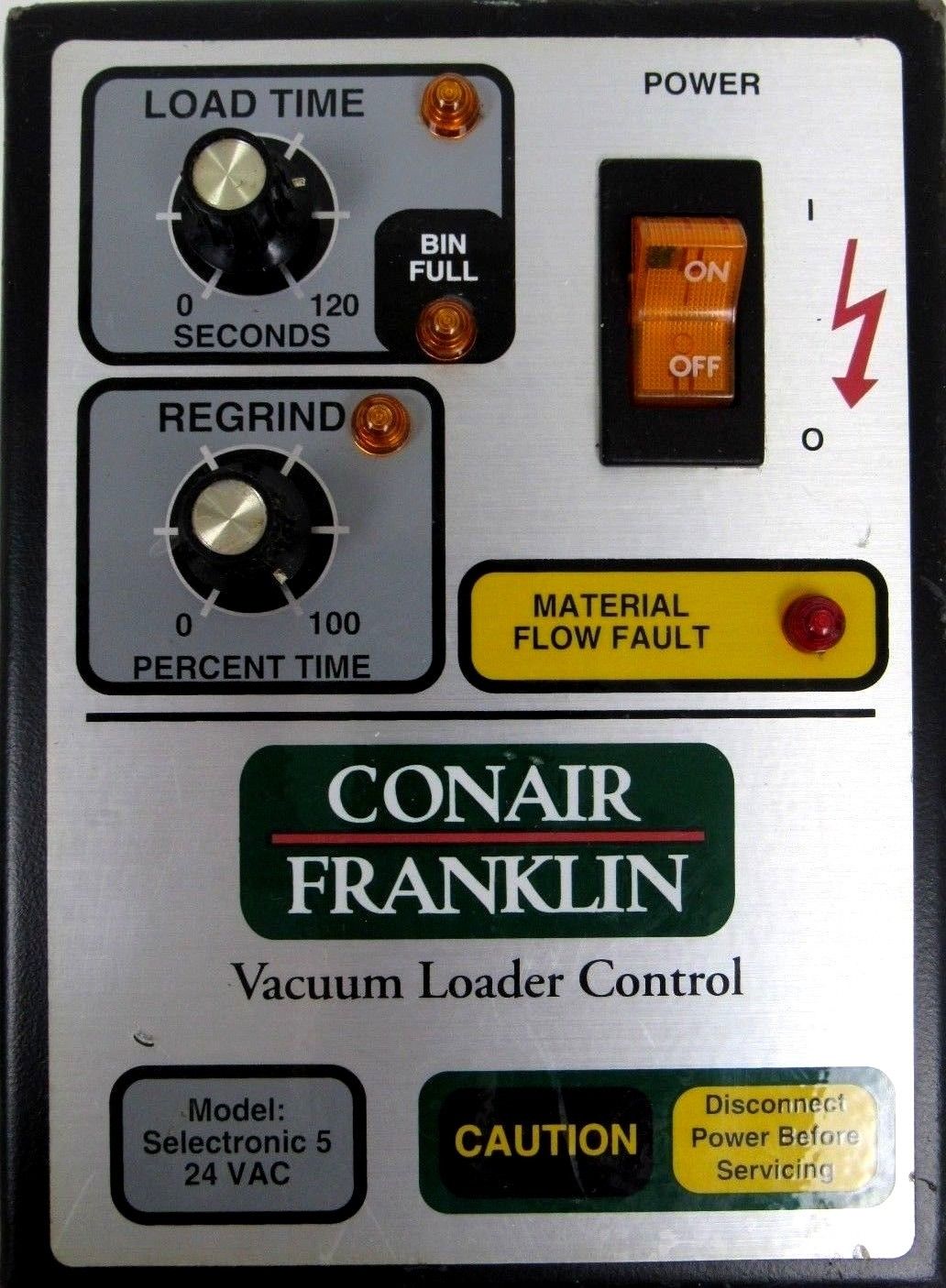 USED CONAIR 107-477-01T VACUUM LOADER CONTROL 10747701T 107-477-01 - SB ...