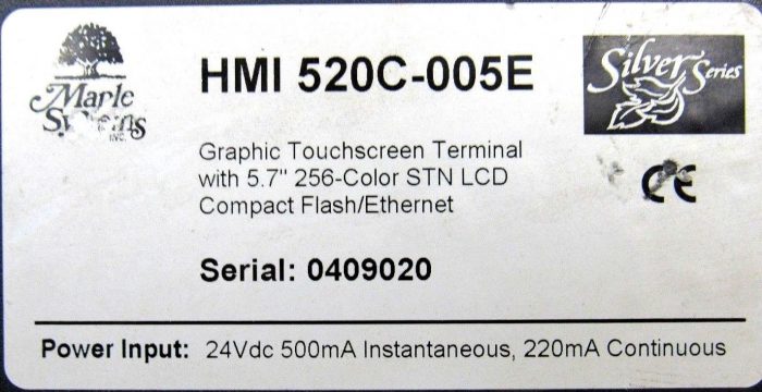 USED MAPLE SYSTEMS HMI-520C-005E OPERATOR INTERFACE HMI520C005E - Image 5