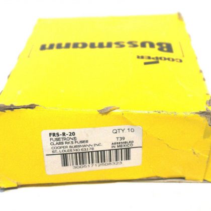 10 NEW BUSSMANN FRS-R-20 FUSES FRSR20