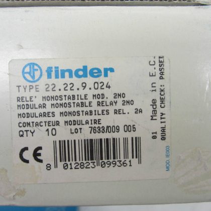 10 NEW FINDER 22.22.9.024 RELAY 22229024