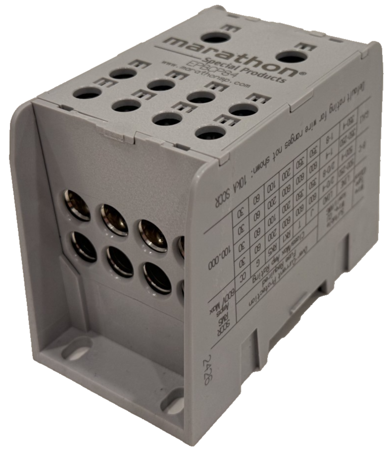 BOX OF 3 NEW MARATHON EPBCP84 POWER DISTRIBUTION BLOCKS THERMOPLASTIC INSULATOR - Image 3