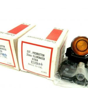 LOT OF 2 NEW CUTLER HAMMER E22T9X4 PUSHBUTTON