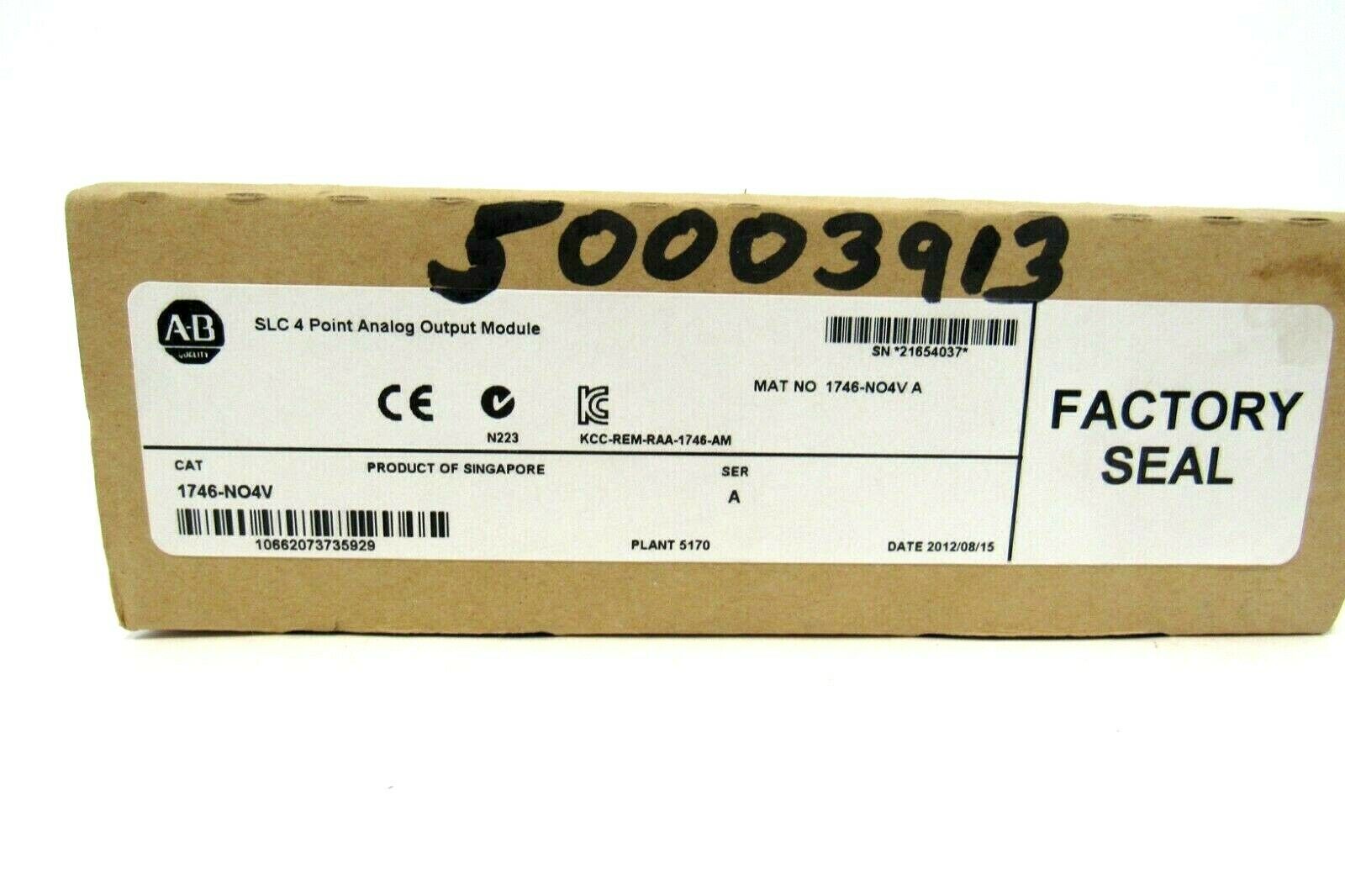 NEW ALLEN BRADLEY 1746-NO4V OUTPUT MODULE SER.A 1746NO4V - Image 4