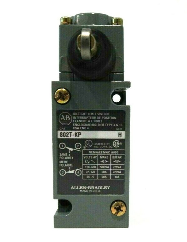 NEW ALLEN BRADLEY 802T-KP LIMIT SWITCH SER.H 802TKP - Image 3