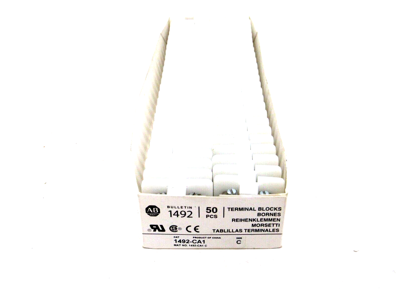 NEW BOX OF 50 ALLEN BRADLEY 1492-CA1 TERMINAL BLOCKS SER C 1492CA1 - Image 4