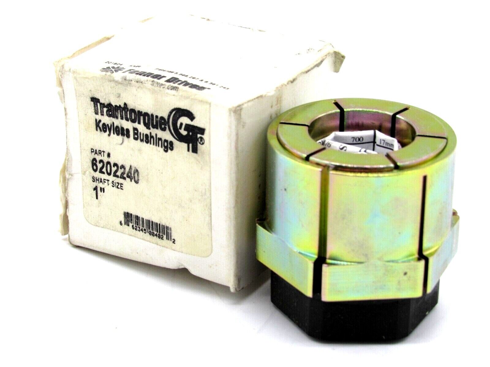 NEW FENNER DRIVES 6202240 KEYLESS BUSHING SHAFT SIZE 1"