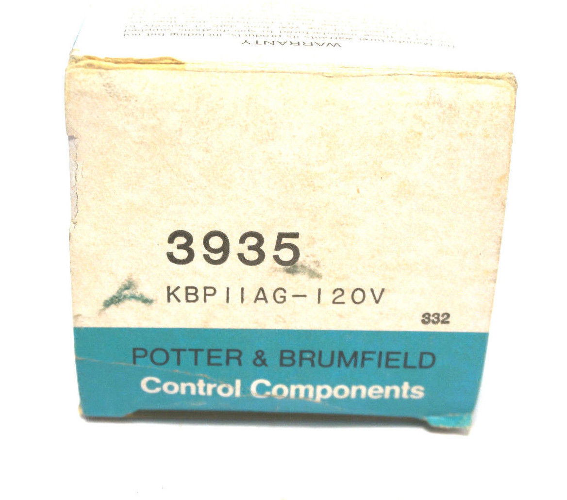NEW POTTER & BRUMFIELD KBPIIAG-120V POWER RELAY 3935 120VAC KBPIIAG120V - Image 4