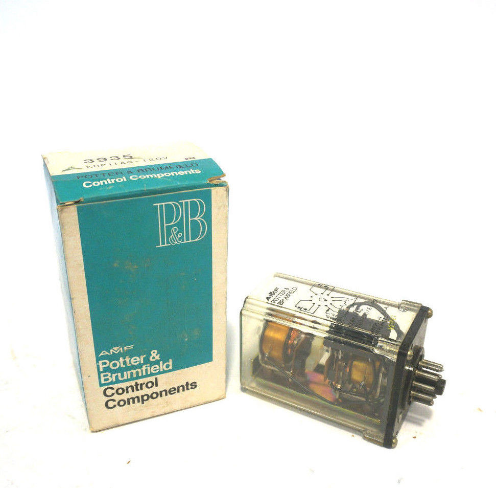 NEW POTTER & BRUMFIELD KBPIIAG-120V POWER RELAY 3935 120VAC KBPIIAG120V