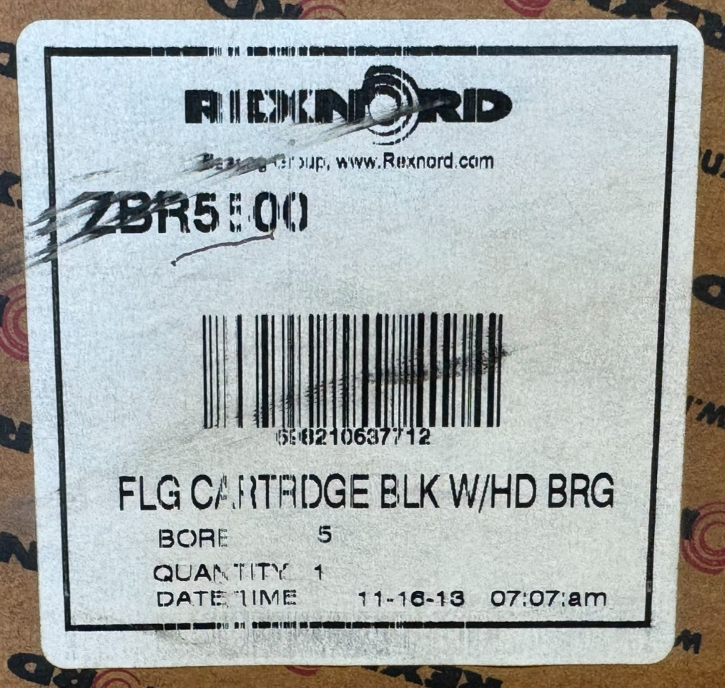 NEW REXNORD ZBR5500 FLG CARTRIDGE ROLLER BEARING 5" 6-BOLT - Image 5
